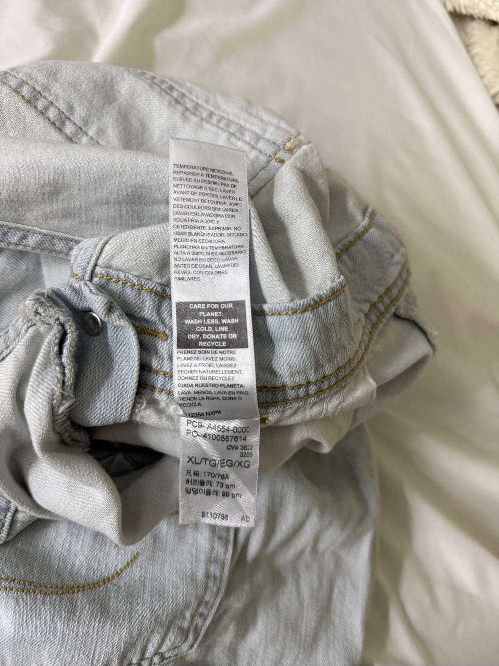 Levi’s Premium Denim Romper Short Overalls Heritage Shortalls Relaxed Fit XLarge - Picture 10 of 10